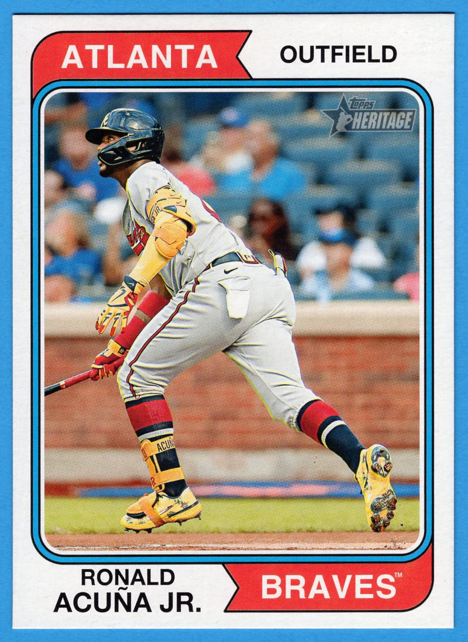 2023 Topps Heritage #OB-RA Ronald Acuna Jr. Oversized 1974 Topps