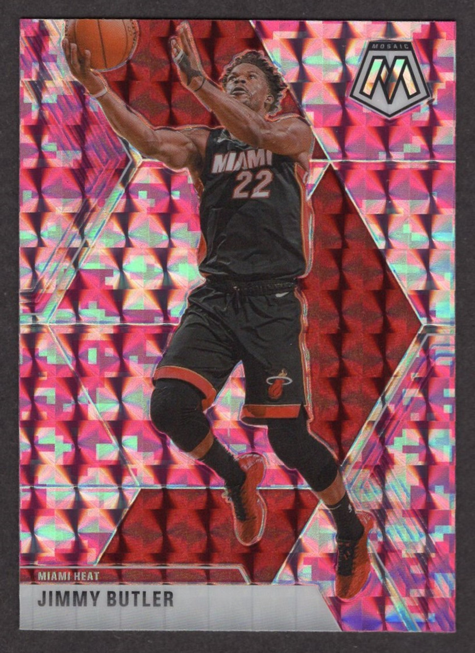 2019/20 Panini Mosiac #130 Jimmy Butler Pink Camo Prizm