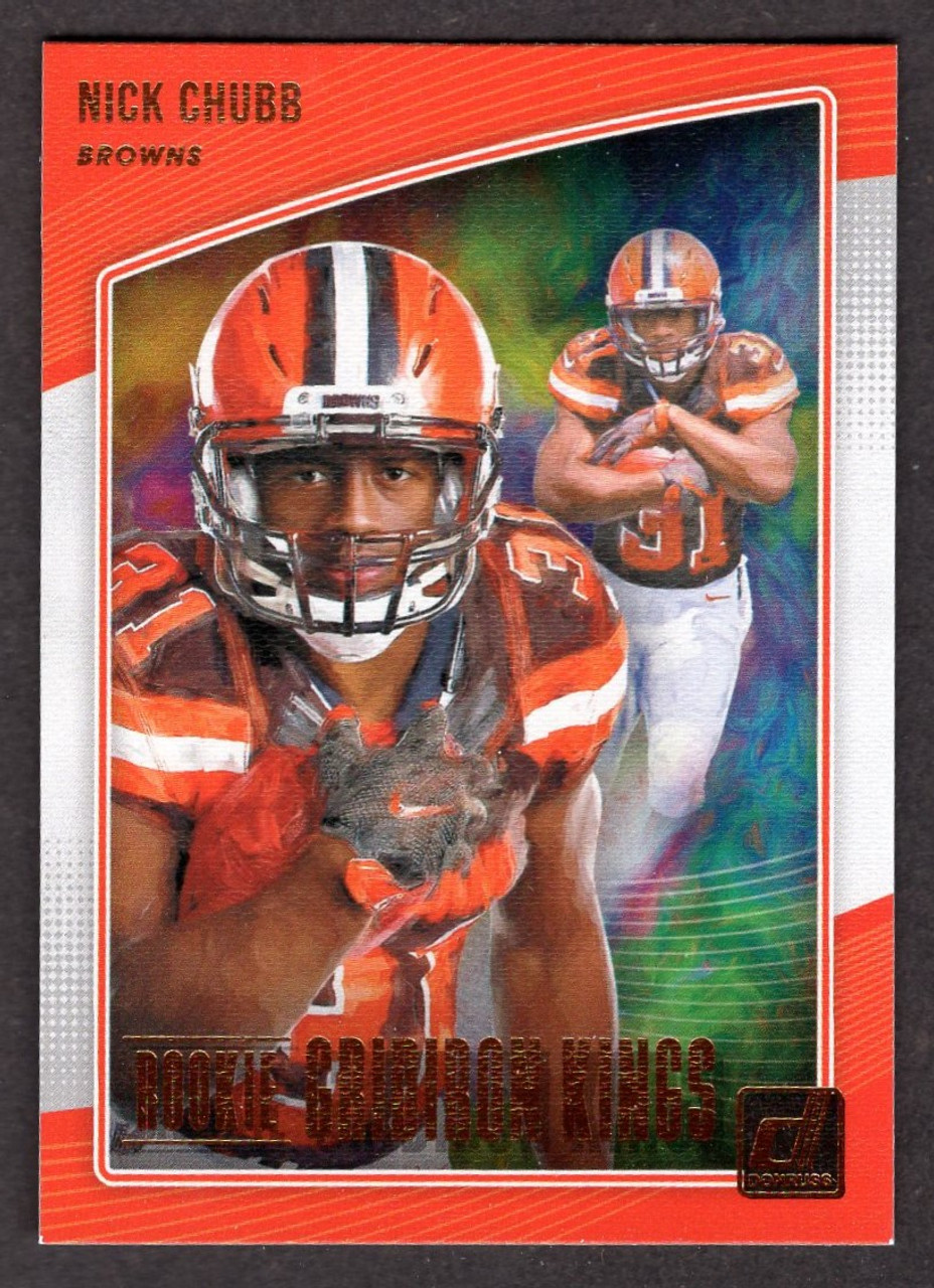 2018 Panini Donruss #RGK-8 Nick Chubb Rookie Gridiron Kings 