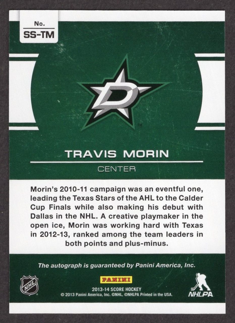 2013/14 Panini Score #SS-TM Travis Morin Signatures Autograph