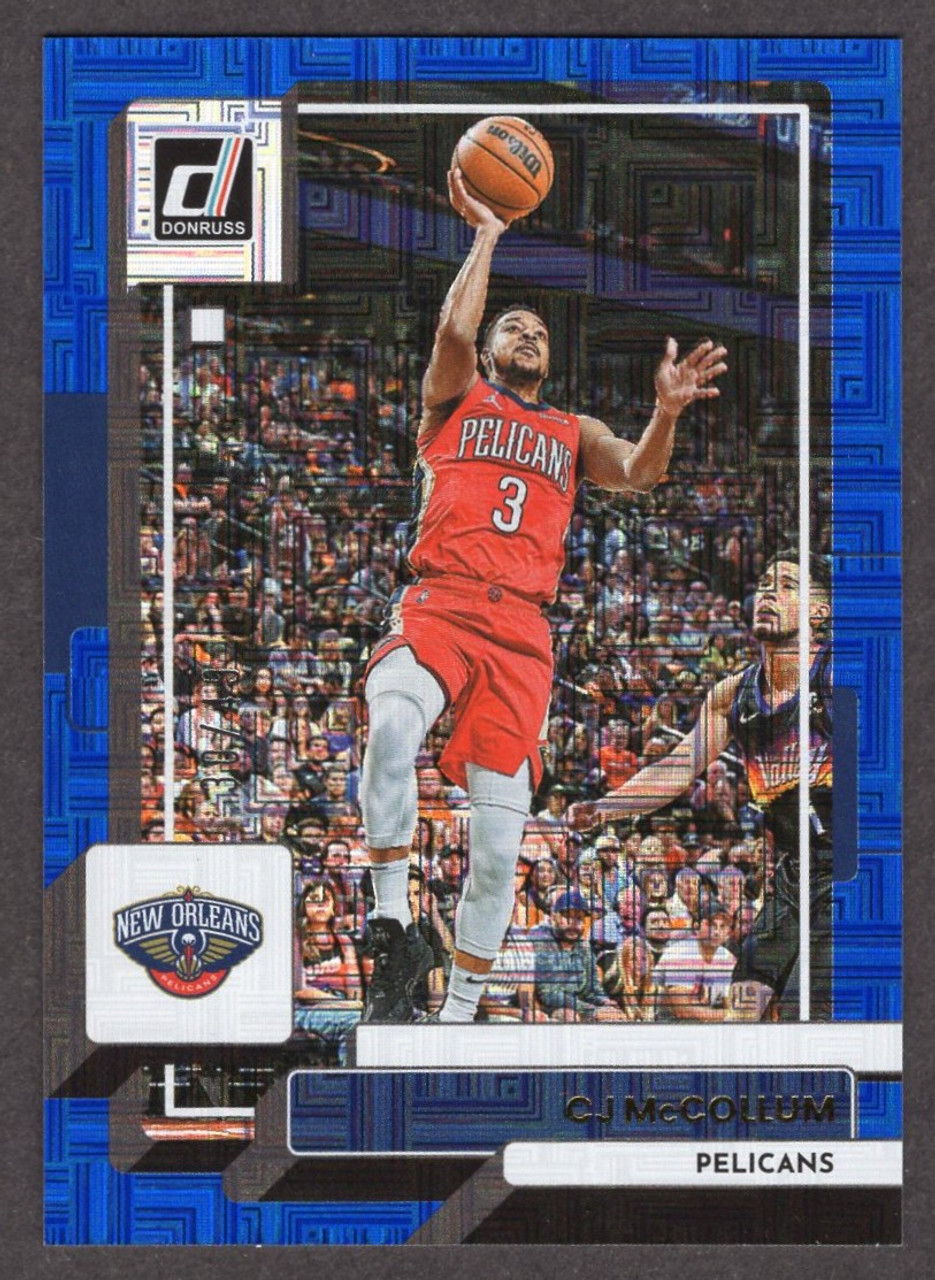 2022/23 Panini Donruss Choice #161 CJ McCollum Blue Parallel