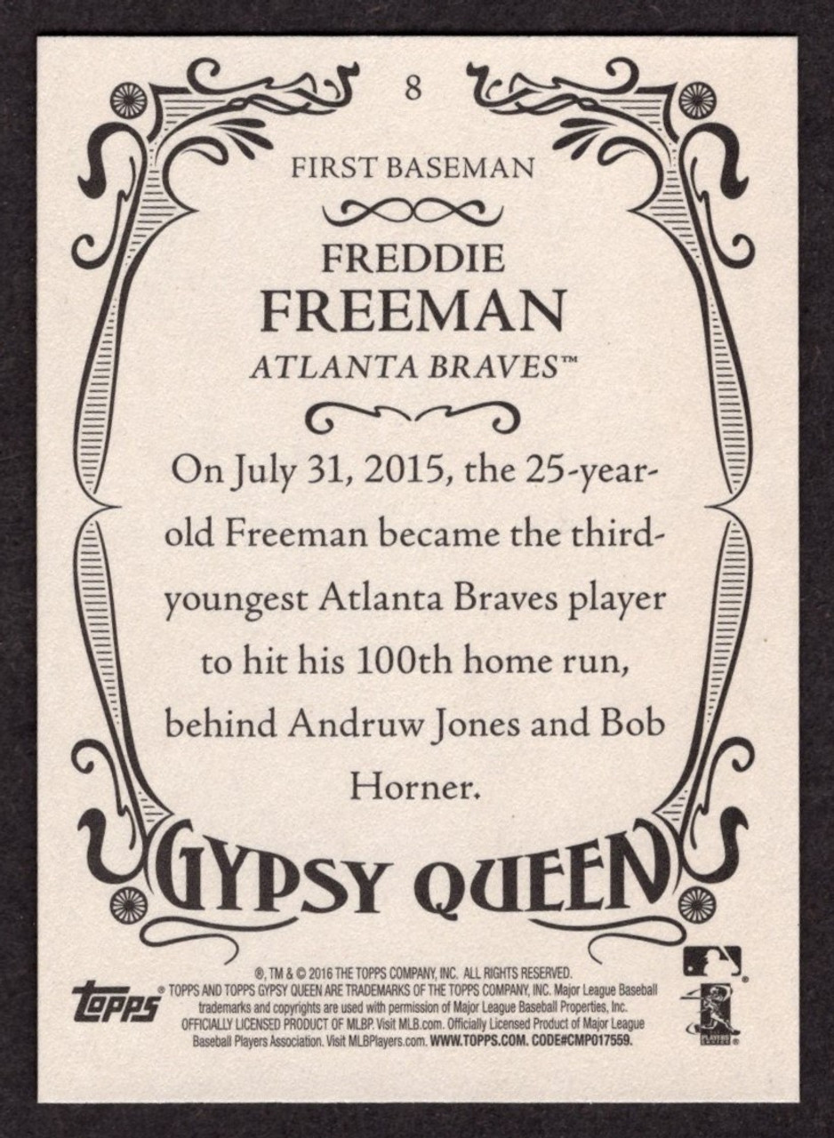 2016 Topps Gypsy Queen #8 Freddie Freeman Variation
