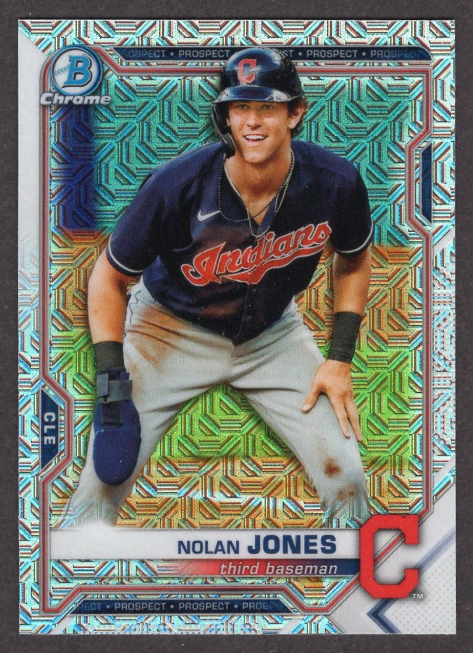 2021 Bowman Chrome Mega #BCP-35 Nolan Jones Mojo Refractor 