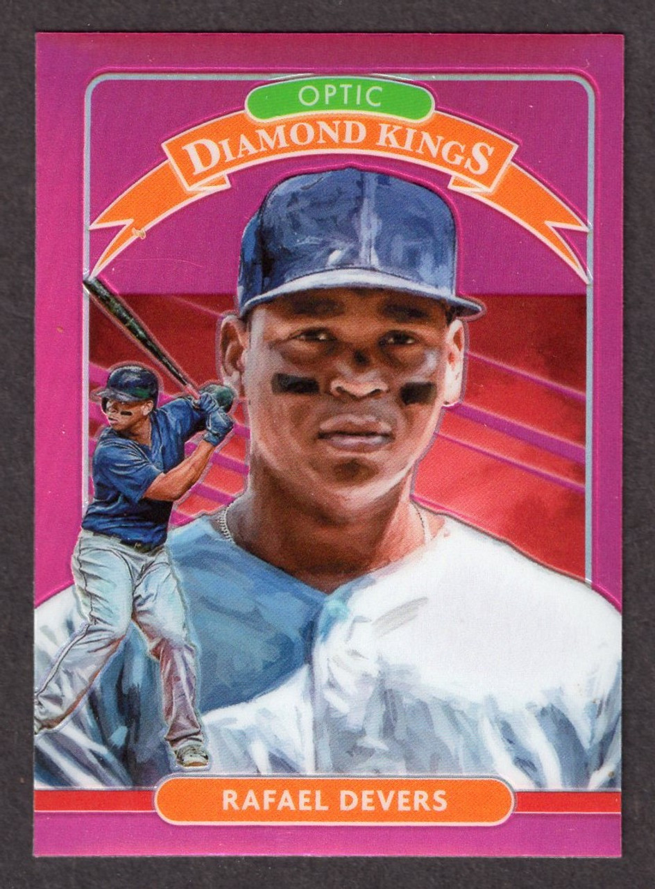 2020 Panini Donruss Optic #16 Rafael Devers Diamond Kings Pink Prizm