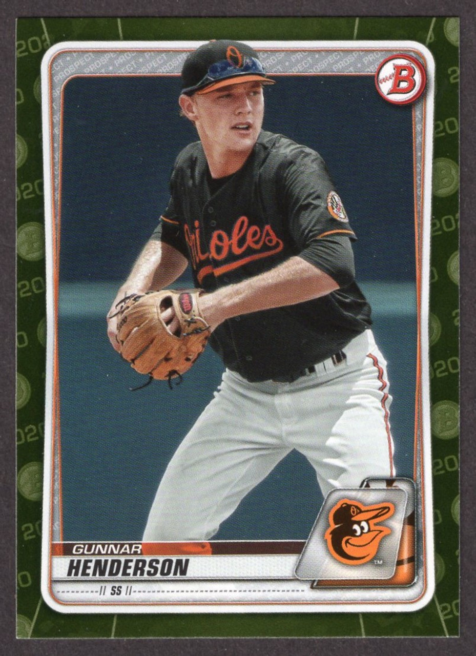 2020 Bowman #BP-134 Gunnar Henderson Camo Parallel