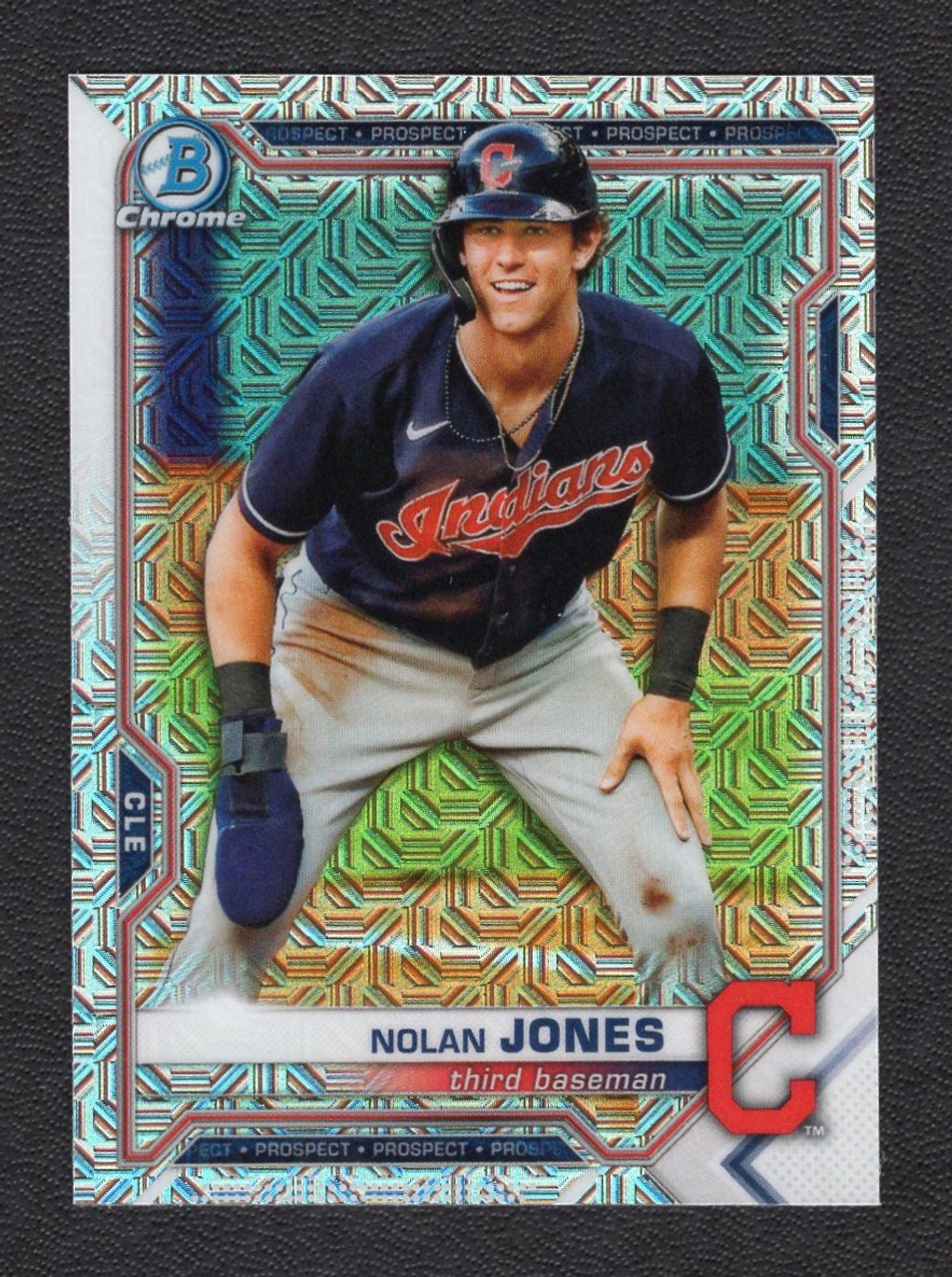 2021 Bowman Chrome Mega #BCP-35 Nolan Jones Mojo Refractor (#2)