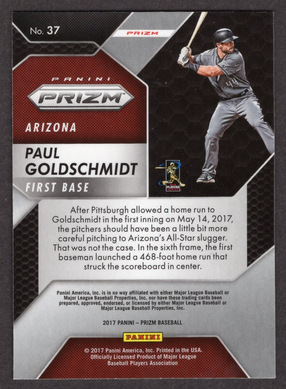 2017 Panini Prizm #37 Paul Goldschmidt Silver Prizm