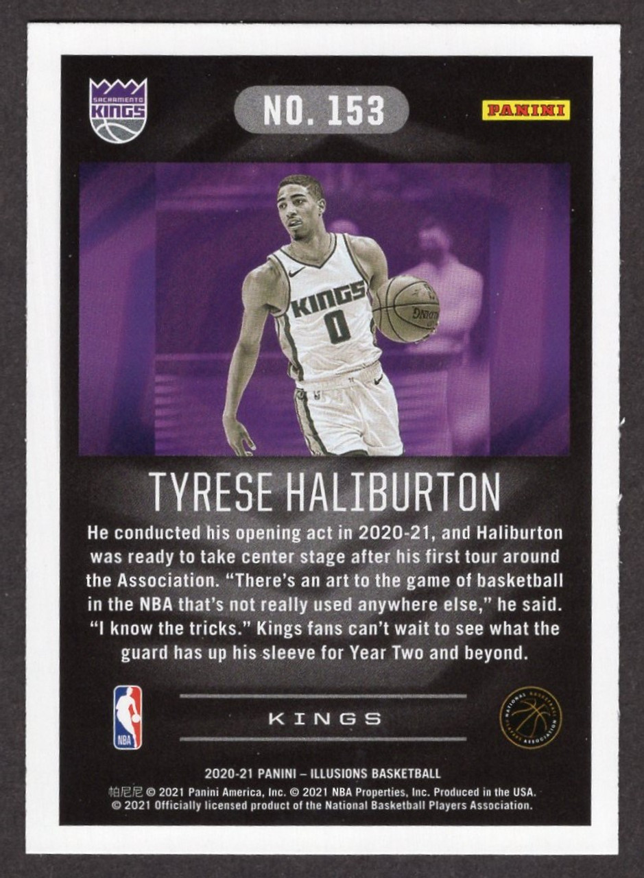 2020/21 Panini Illusions #153 Tyrese Haliburton Rookie/RC