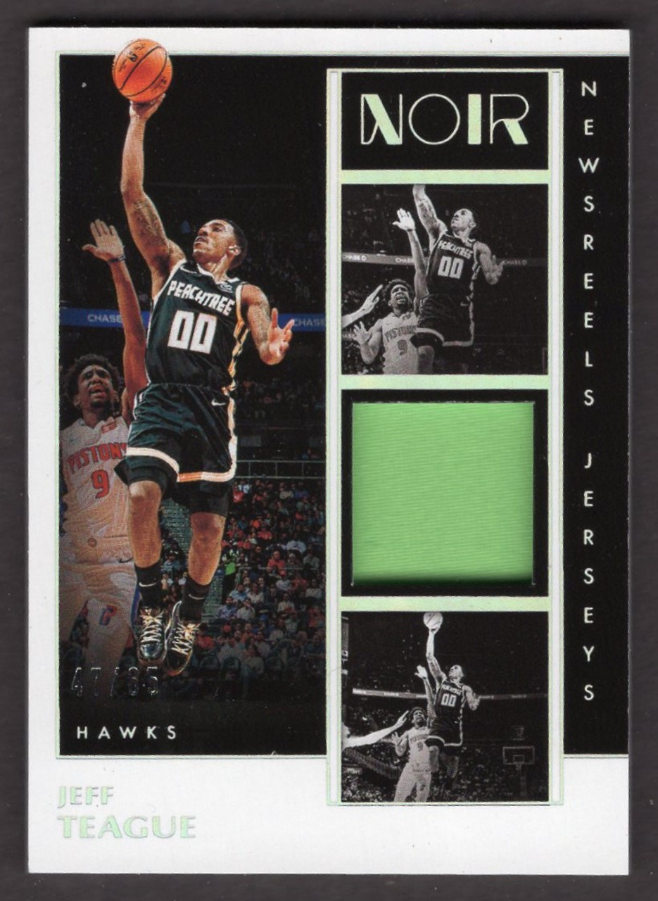 2019/20 Panini Noir #NJ-JTG Jeff Teague Newsreels Jerseys Game Used Relic 47/65