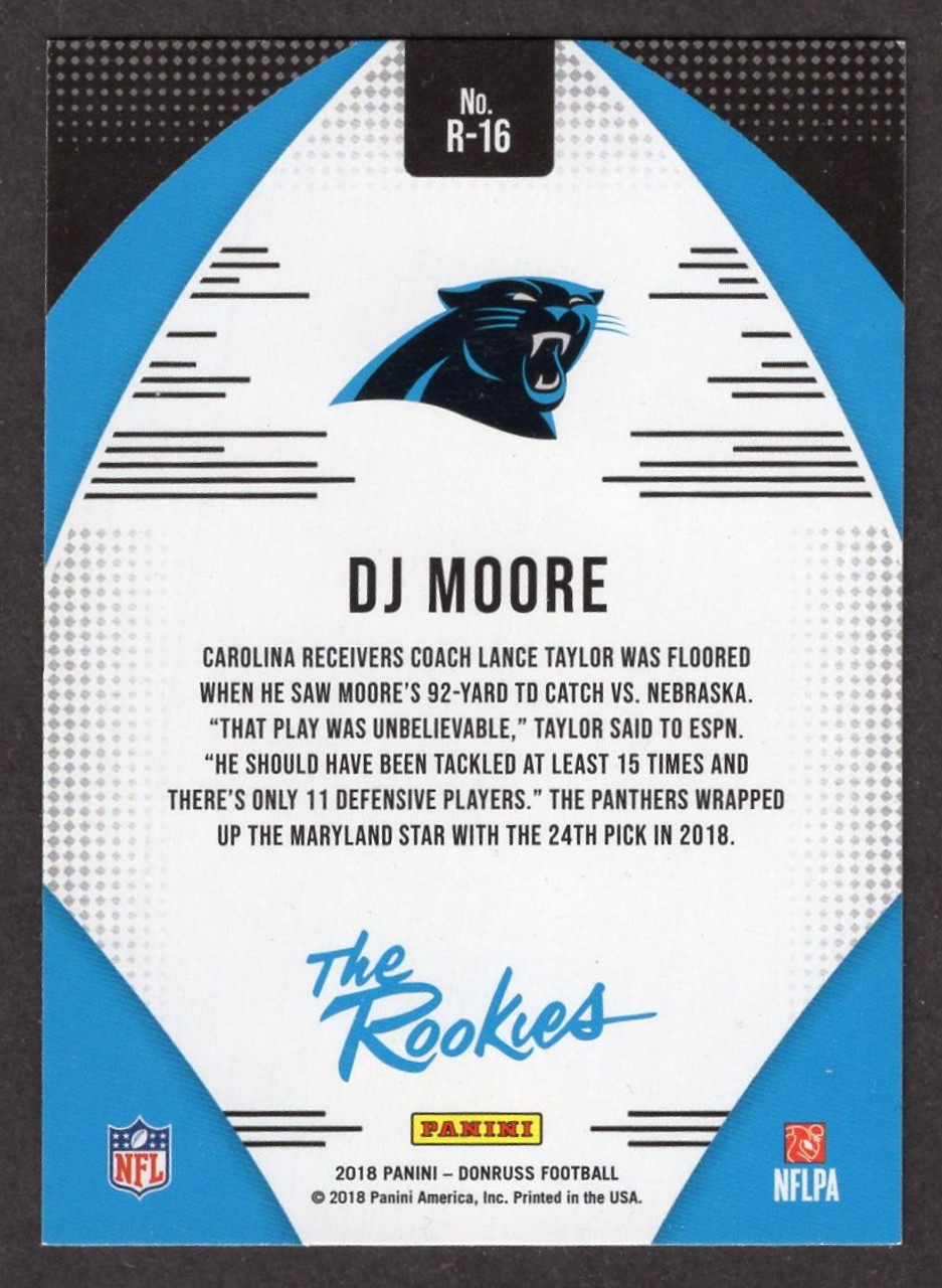 2018 Panini Donruss #R-16 DJ Moore The Rookies Rookie/RC