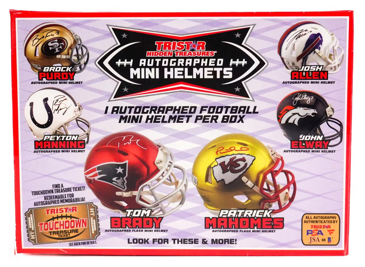 2024 TriStar Hidden Treasures Autographed Football Mini Helmet Hobby Box