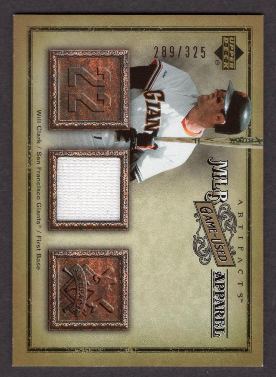 2006 Upper Deck Artifacts #MLB-WC Will Clark MLB Apparel Game Used Jersey Relic 289/325