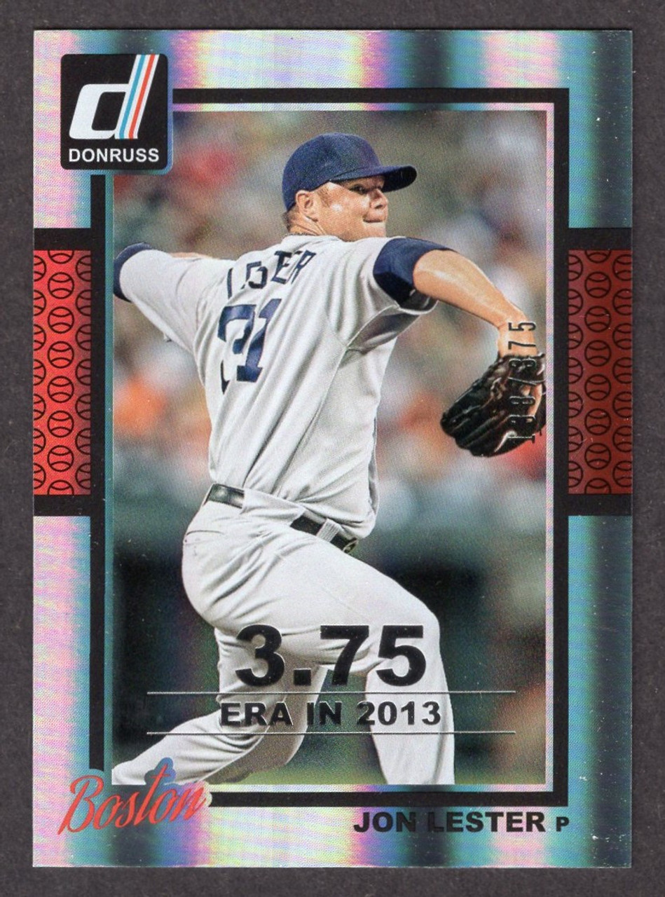 2014 Panini Donruss #120 Jon Lester Foil Parallel 138/375