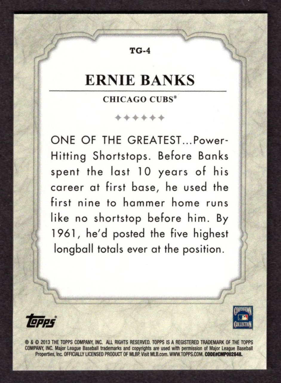 2013 Topps #TG-4 Ernie Banks The Greats