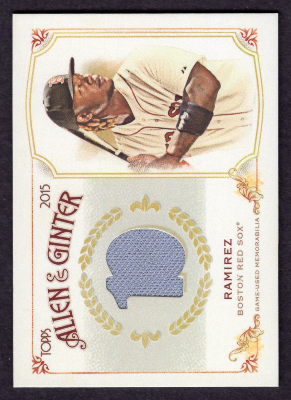 2015 Topps Allen & Ginter #FSRB-HRA Hanley Ramirez Game Used Jersey Relic 