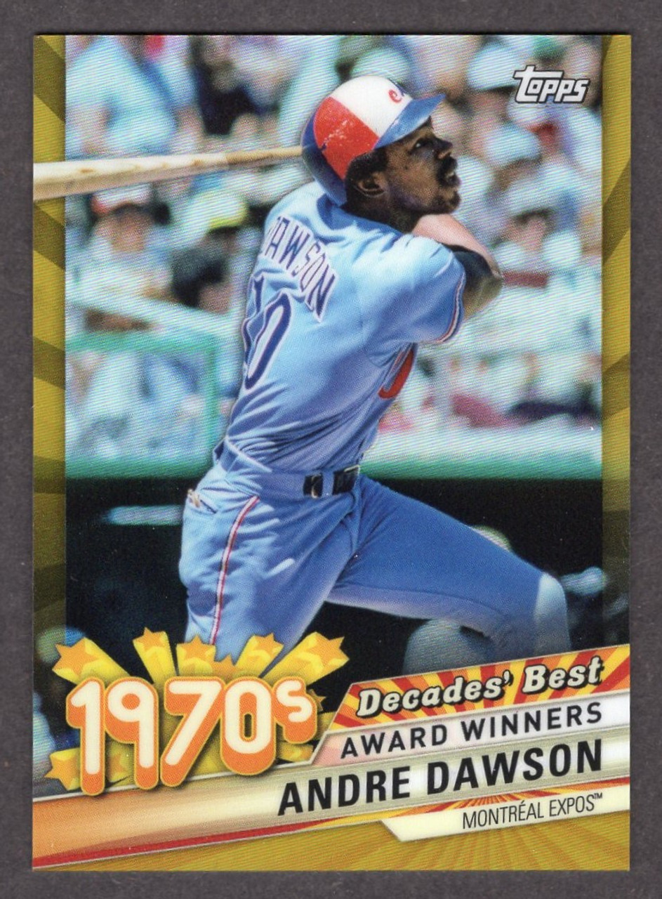 2020 Topps Series 2 #DBC-33 Andre Dawson Decades Best Award Winners Gold Parallel 48/50