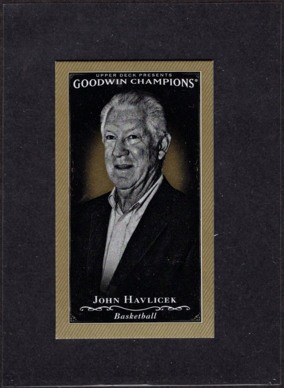 2016 Upper Deck Goodwin Champions #101 John Havlicek Gold Border Mini