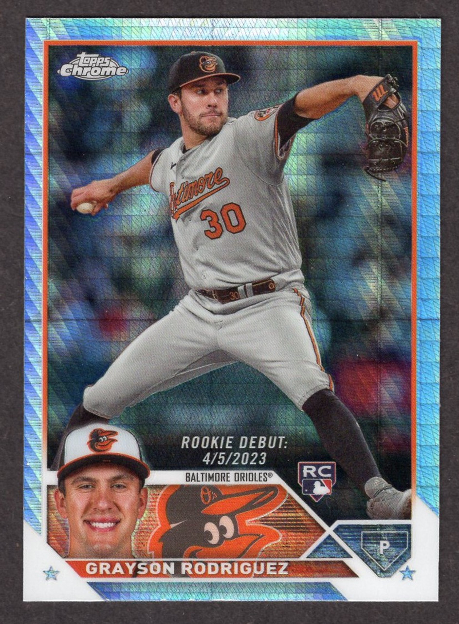 2023 Topps Chrome Update #USC16 Grayson Rodriguez Rookie/RC Debut Prism Refractor 