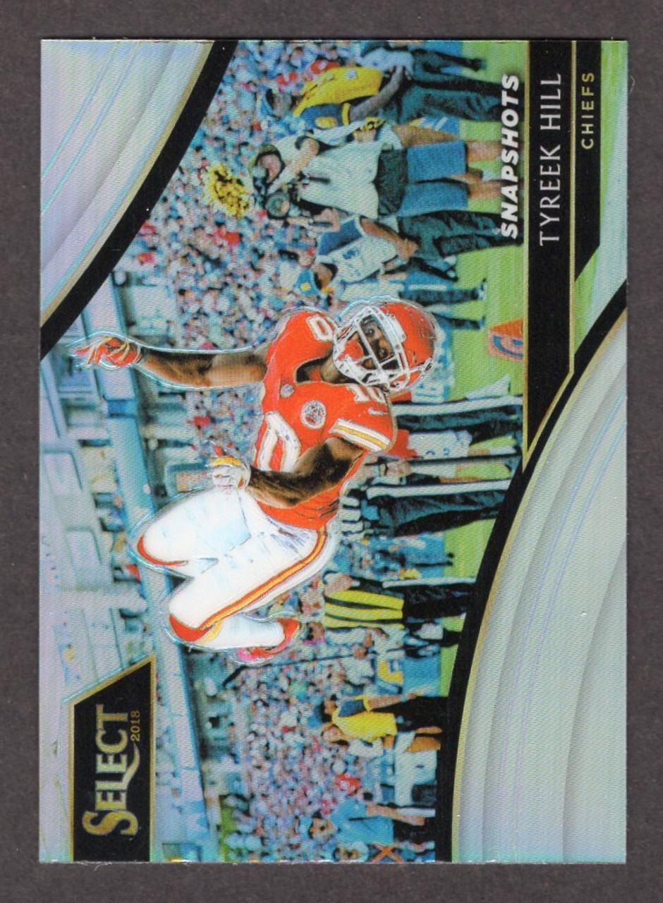 2018 Panini Select #SN-9 Tyreek Hill Snapshots Silver Prizm