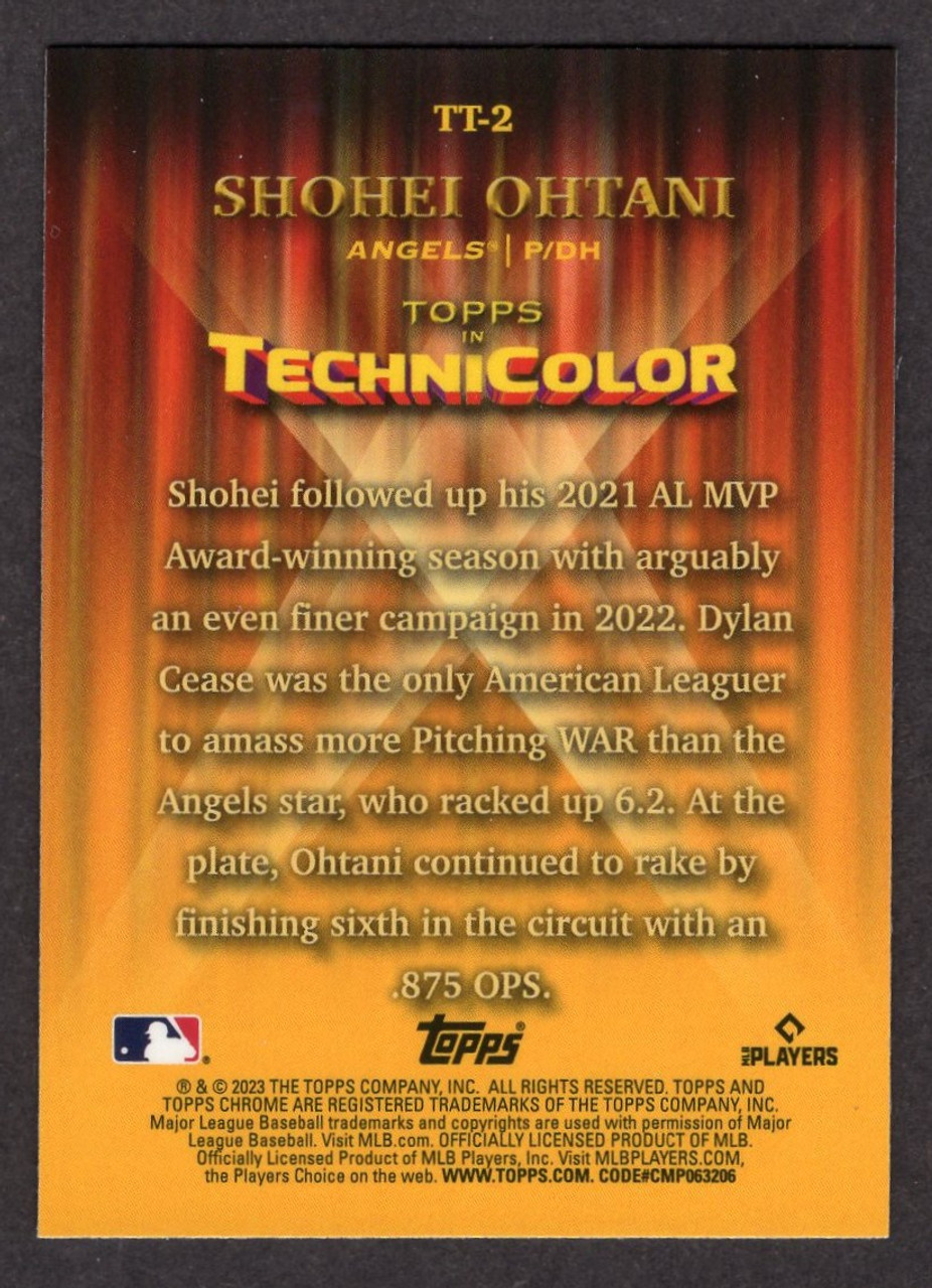 2023 Topps Chrome #TT-2 Shohei Ohtani Technicolor Refractor 