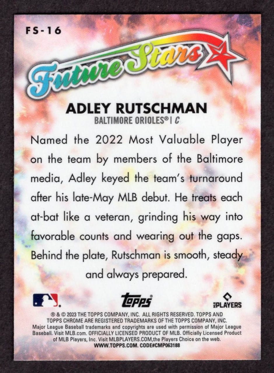 2023 Topps Chrome #FS-16 Adley Rutschman Future Stars Rookie/RC
