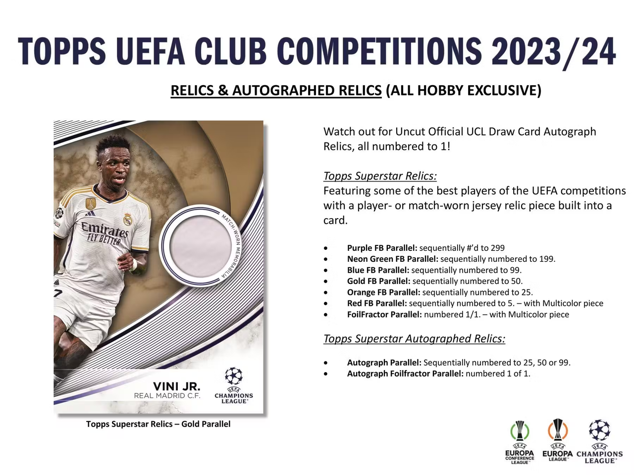 2023/24 Topps UEFA Club Competitions Soccer Hobby Box