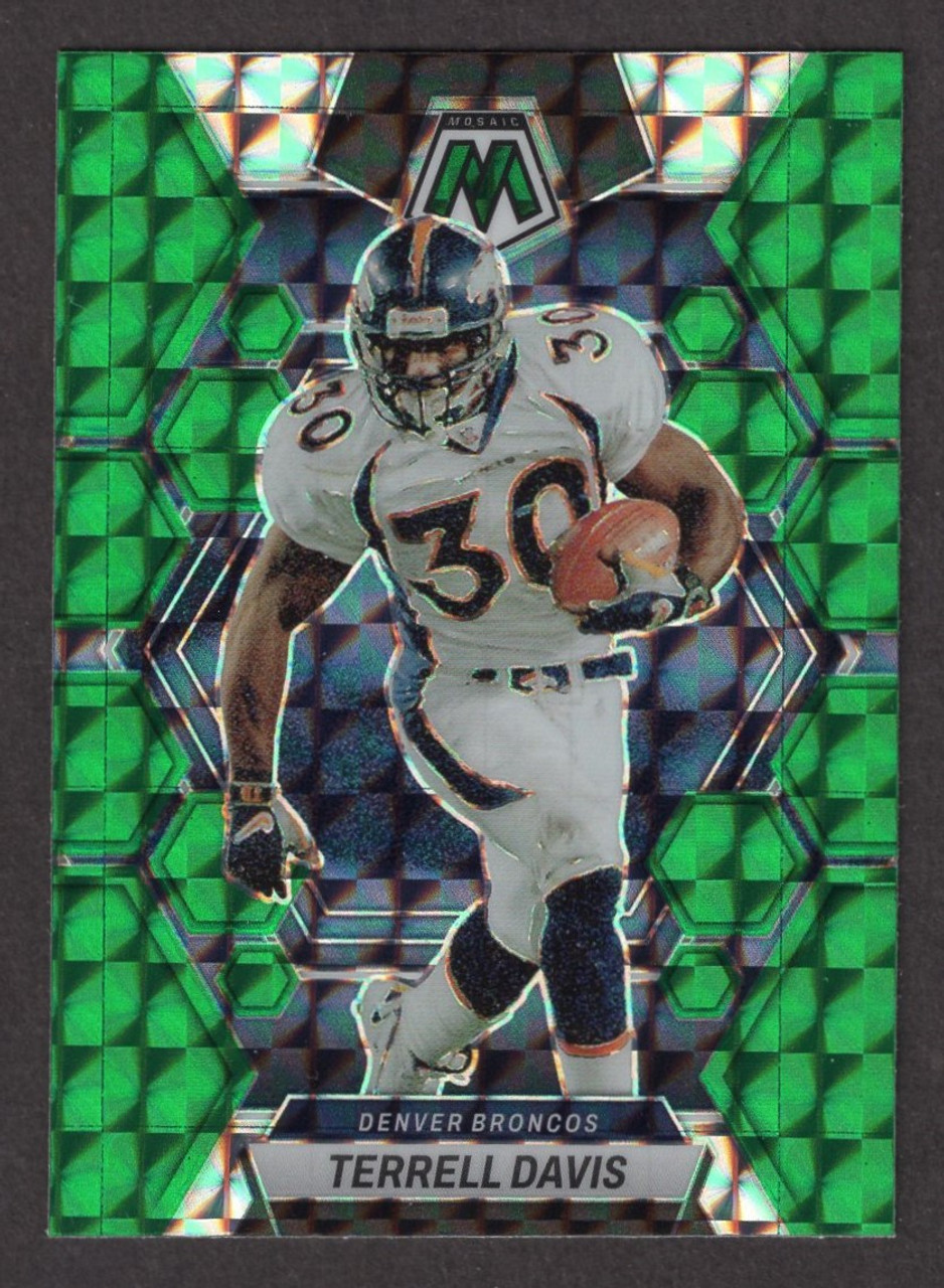 2023 Panini Mosaic #73 Terrell Davis Green Prizm