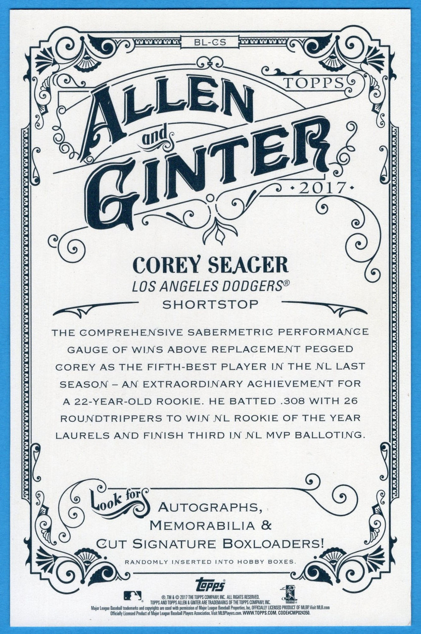 2017 Topps Allen & Ginter #BL-CS Corey Seager Box Loader