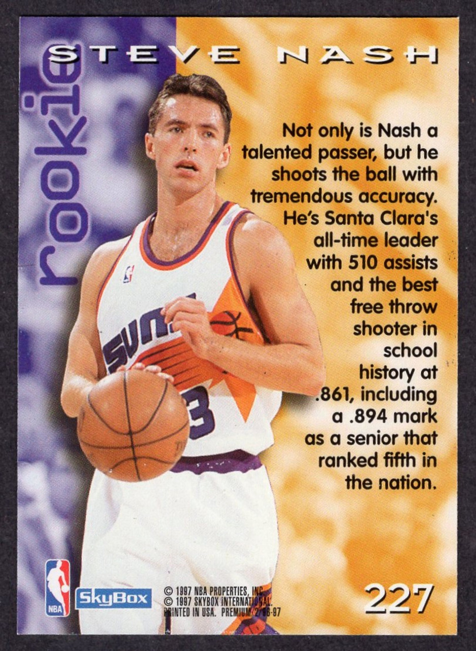 1996/97 Skybox Premium #227 Steve Nash Rookie/RC