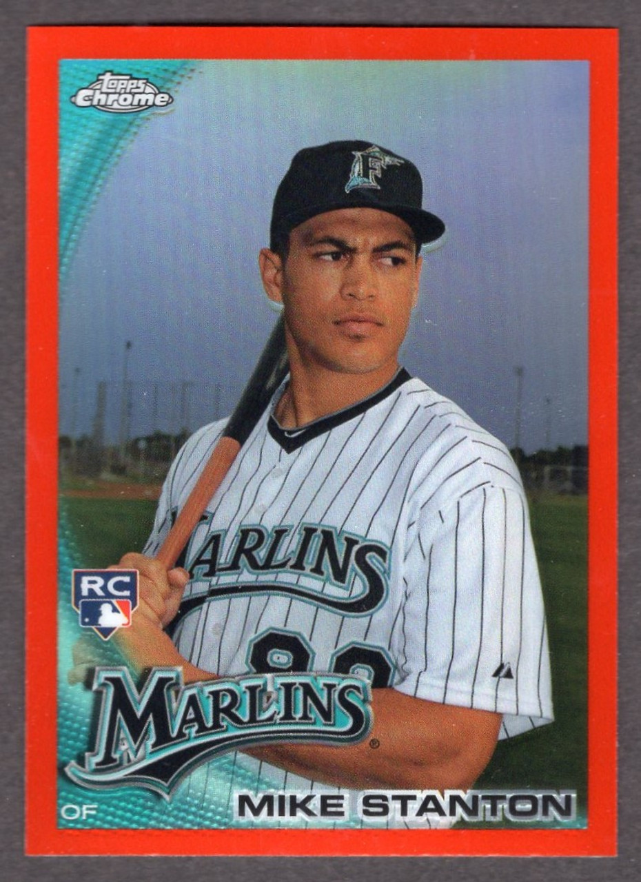 2010 Topps Chrome #190 Giancarlo Mike Stanton Orange Refractor Rookie/RC