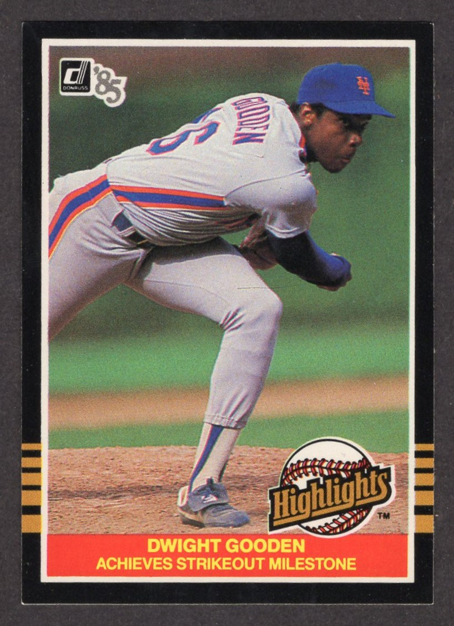 1985 Donruss #33 Dwight Gooden Highlights