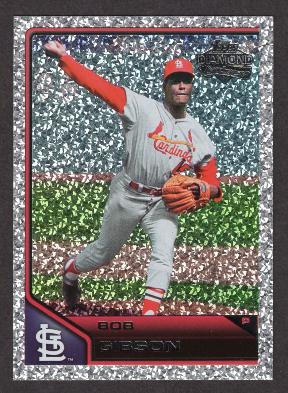 2011 Topps Lineage #155 Bob Gibson Platinum Diamond Anniversary 