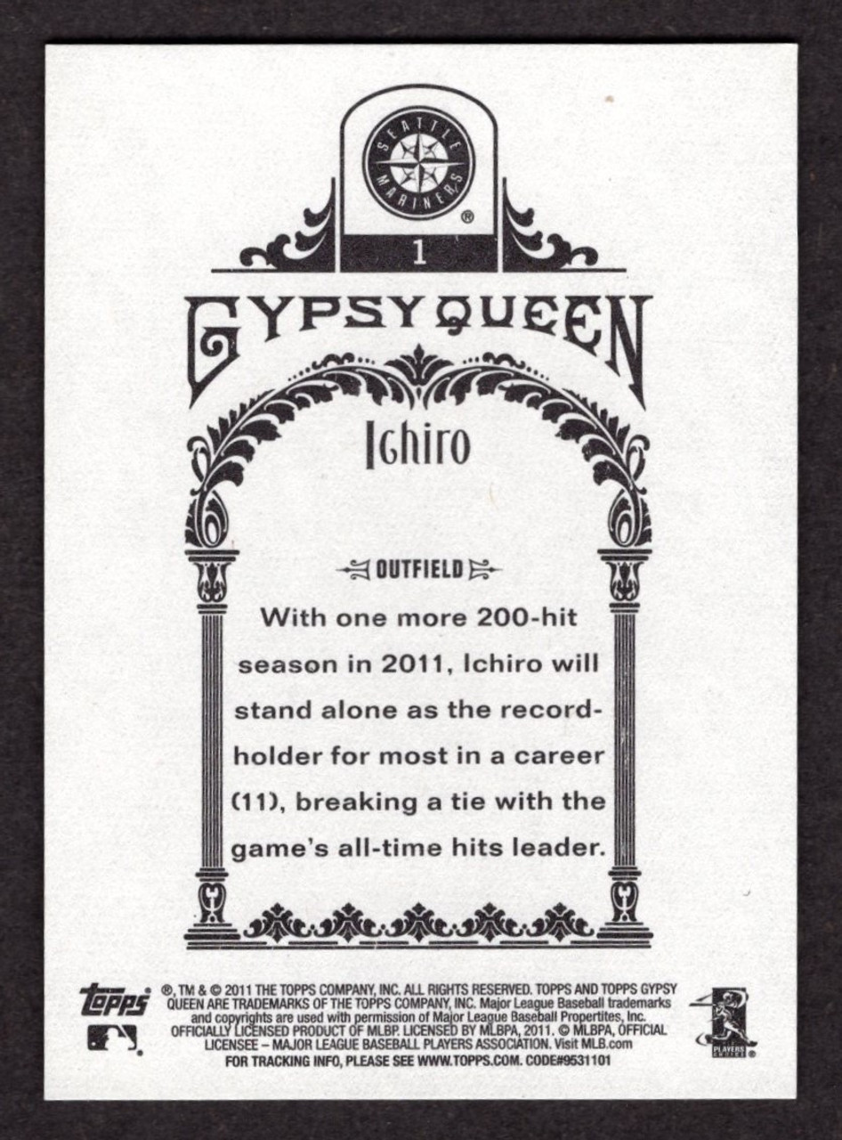 2011 Topps Gypsy Queen #1 Ichiro Green Frame