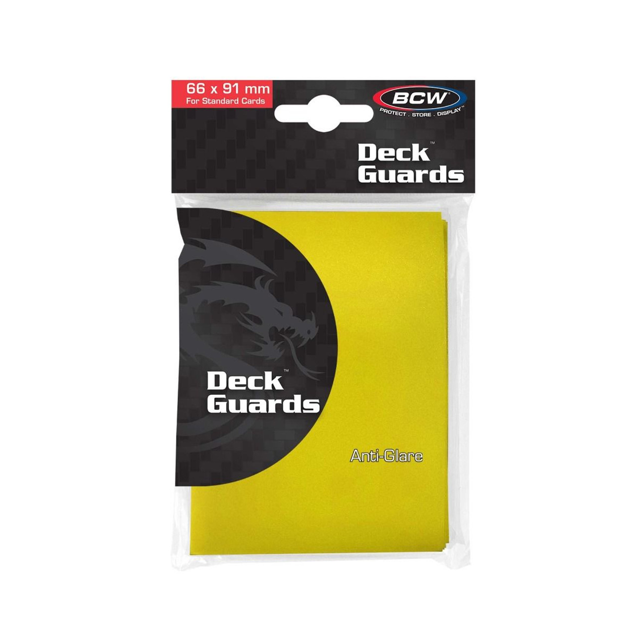 BCW Gaming Deck Guard Matte Yellow 50ct Pack