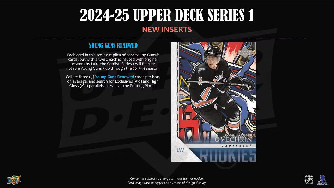 2024 25 Upper Deck Series 1 2024/25 Upper Deck Series 1 Hockey Hobby Box - The Baseball Card King, Inc.