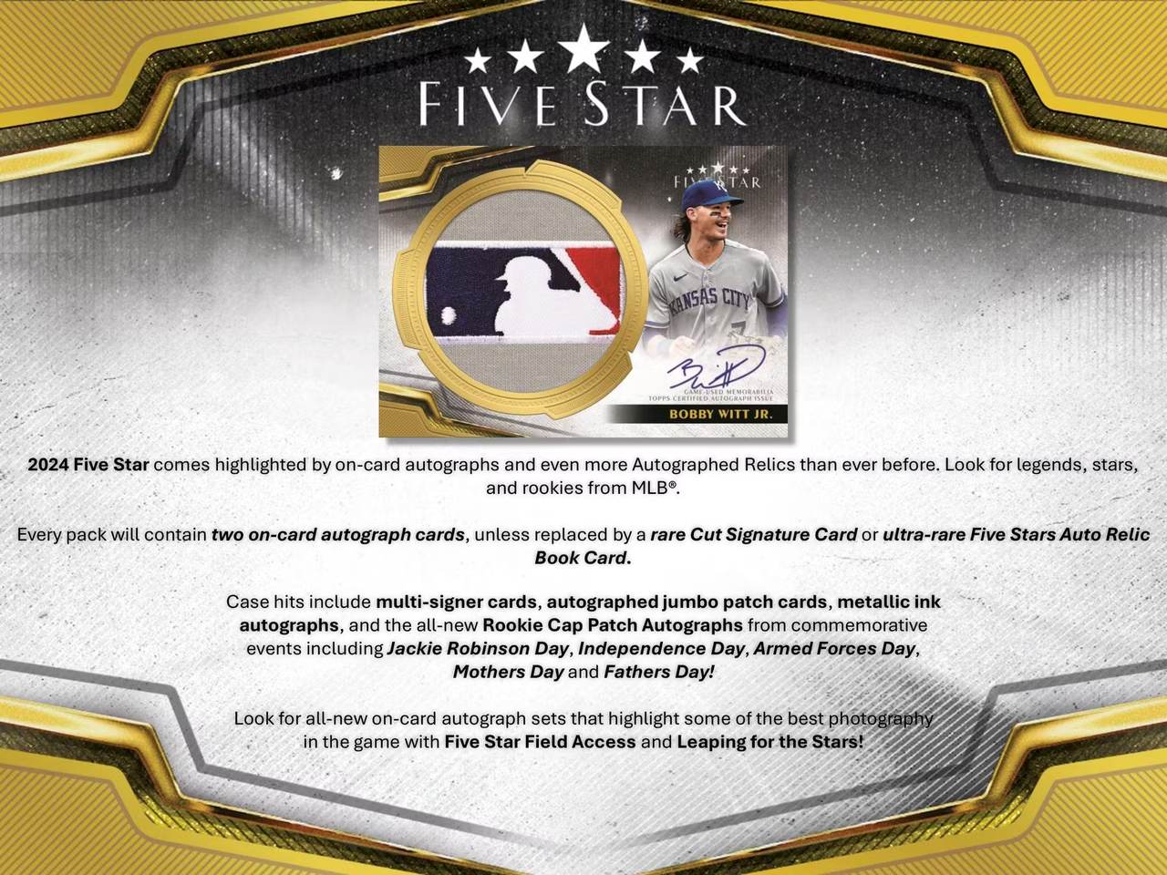 2024 Topps Five Star Baseball Hobby Box The Baseball Card King, Inc.