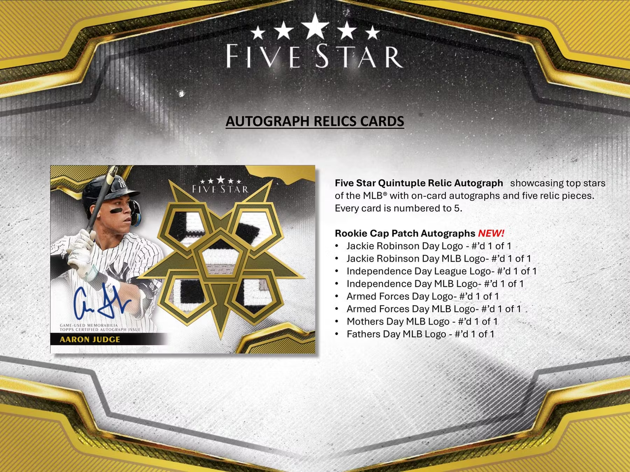 2024 Topps Five Star Baseball Hobby Box The Baseball Card King, Inc.