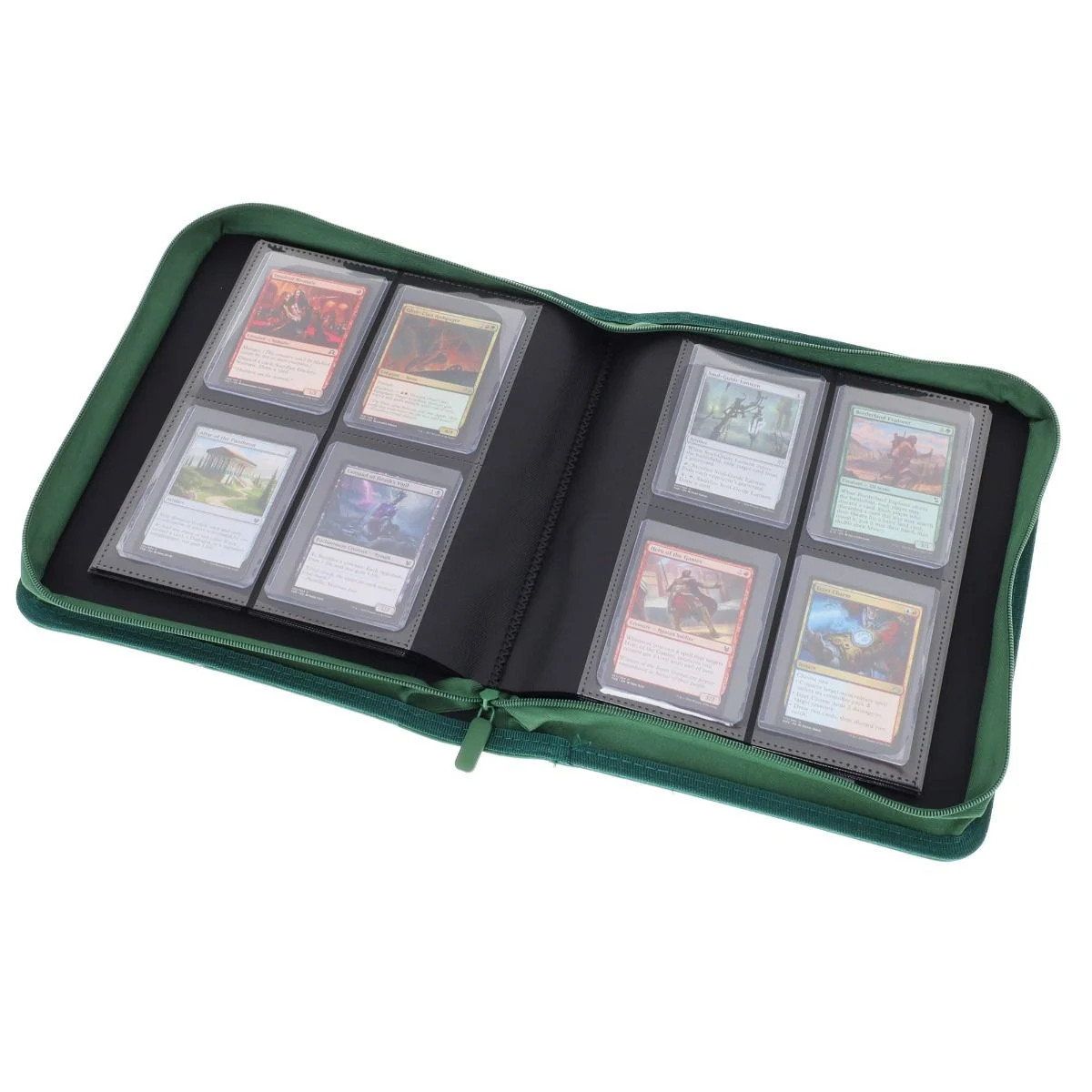 BCW Z-Folio 4 Pocket LX-Toploader Album - Green - The Baseball