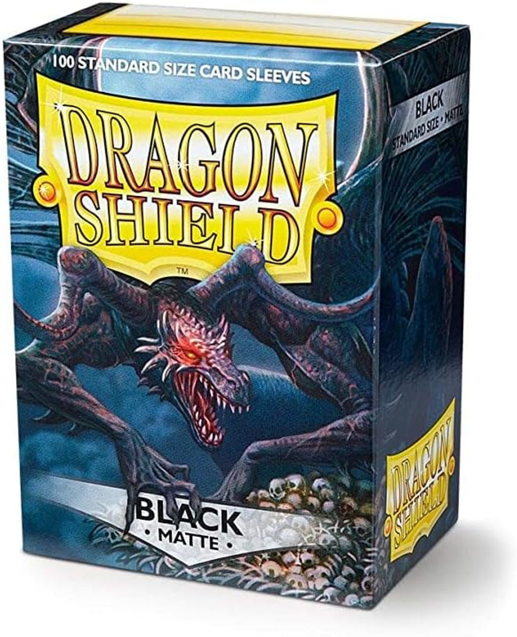 Dragon Shield Matte Standard Size Sleeves - Black 100ct Box