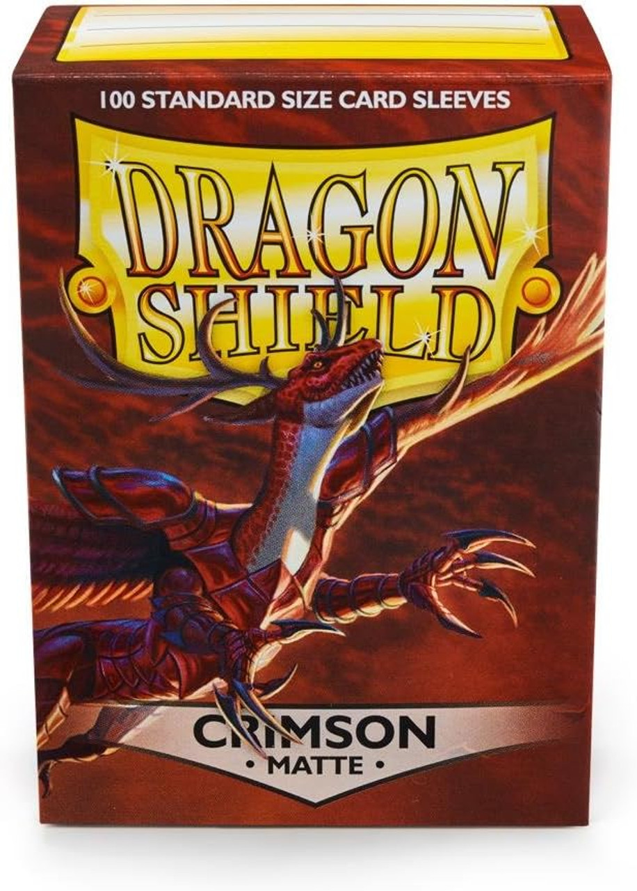 Dragon Shield Matte Standard Size Sleeves - Crimson 100ct Box