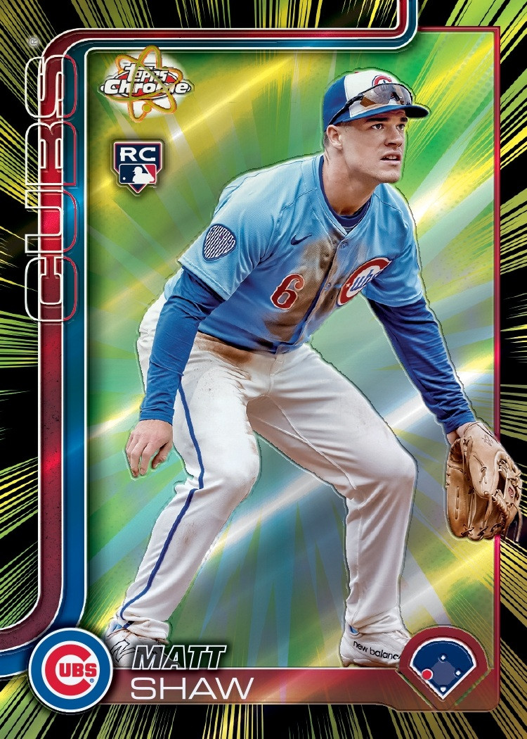 2025 Topps Chrome Update Series Baseball Blaster Box