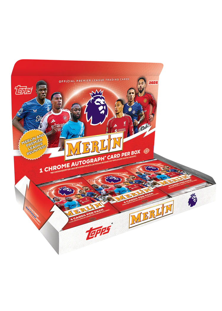 2026 Topps Merlin Premier League Soccer Hobby Box