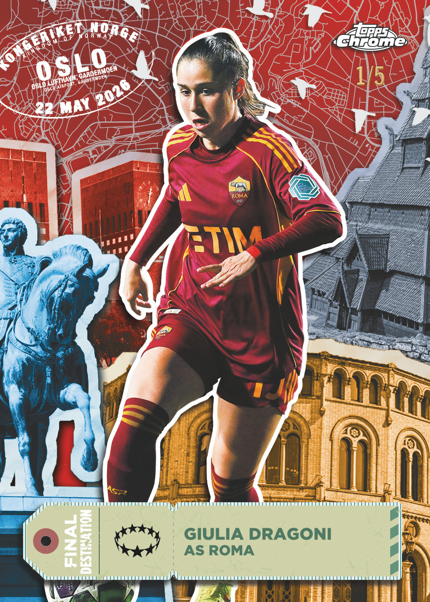 2025/26 Topps Chrome UEFA Women's Champion League Soccer Hobby Box