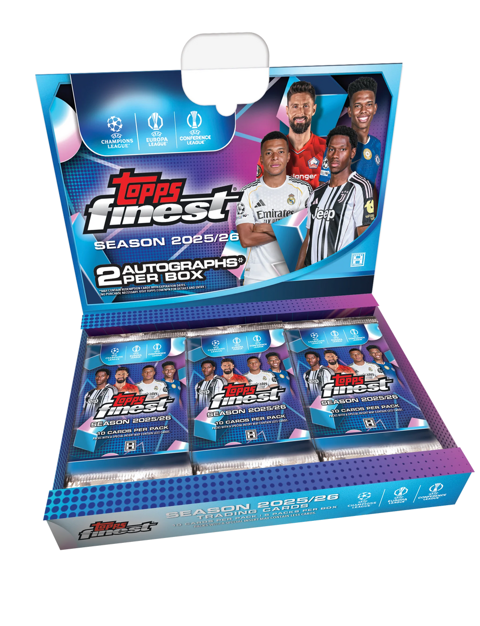 2025/26 Topps Finest UEFA Club Competitions Soccer Hobby Box
