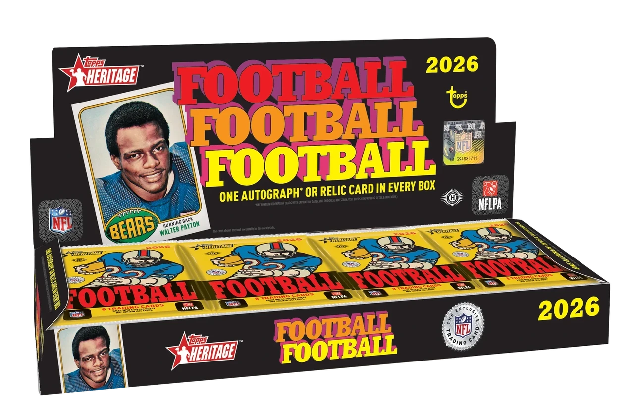 NEW 2026 Topps HERITAGE FOOTBALL - Full Hobby CASE BREAK: 12-box Random Team