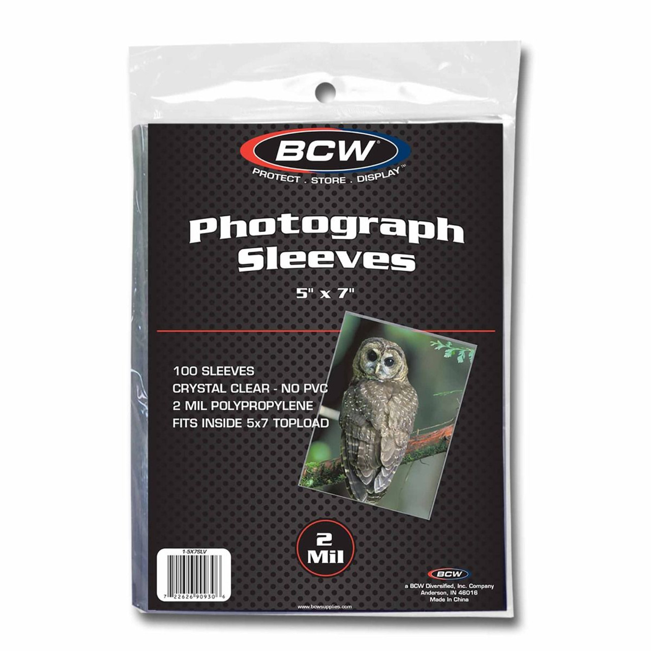 BCW 5x7 Photo Sleeves 100ct Pack