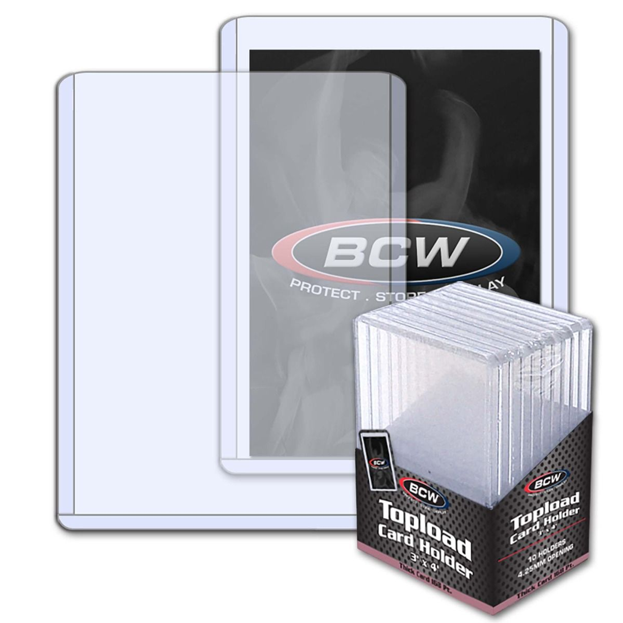 BCW 4.25mm Topload Card Holder (168pt) 10ct Pack / Case of 50