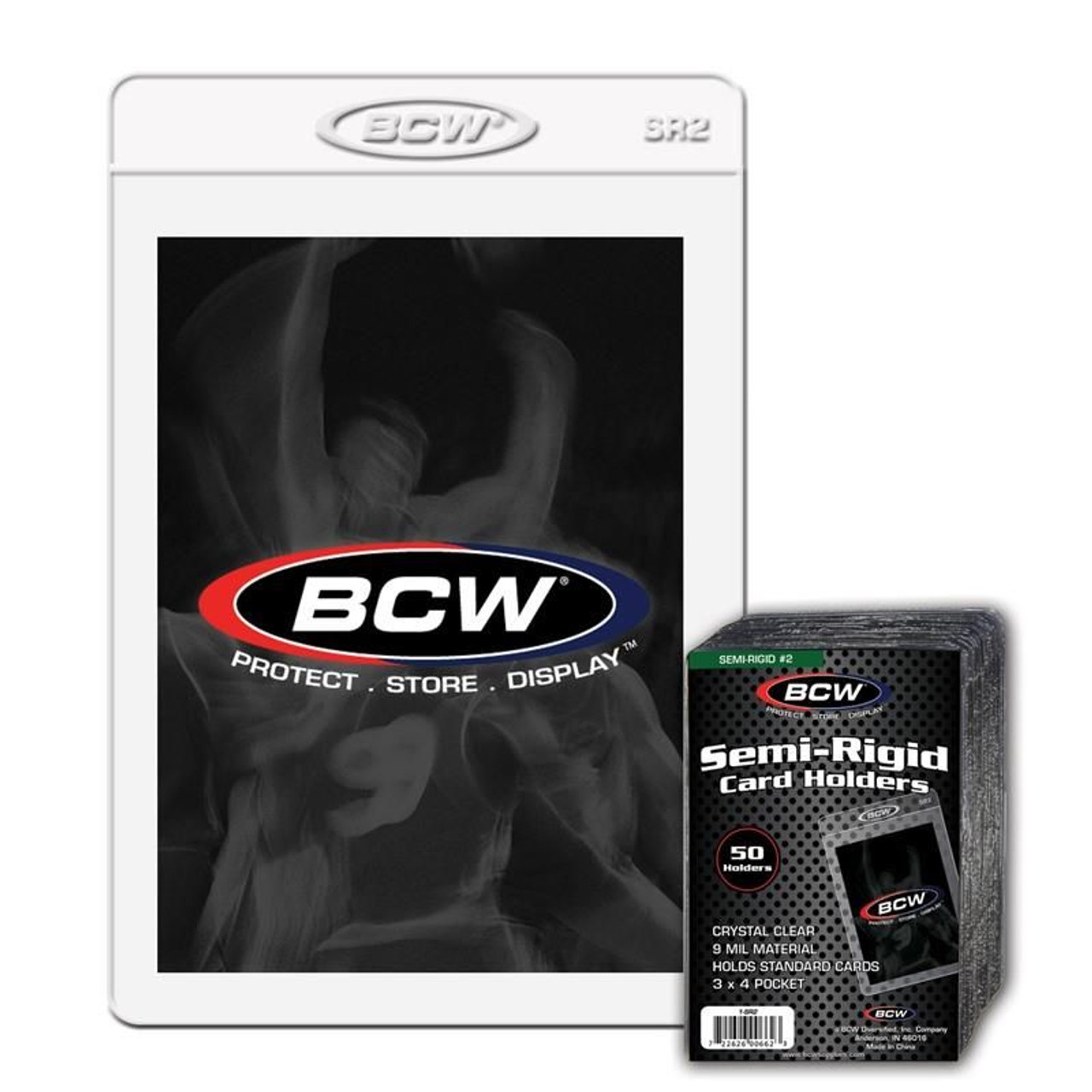 BCW Semi Rigid Card Holder #2 (Standard) 200ct Box / Case of 10