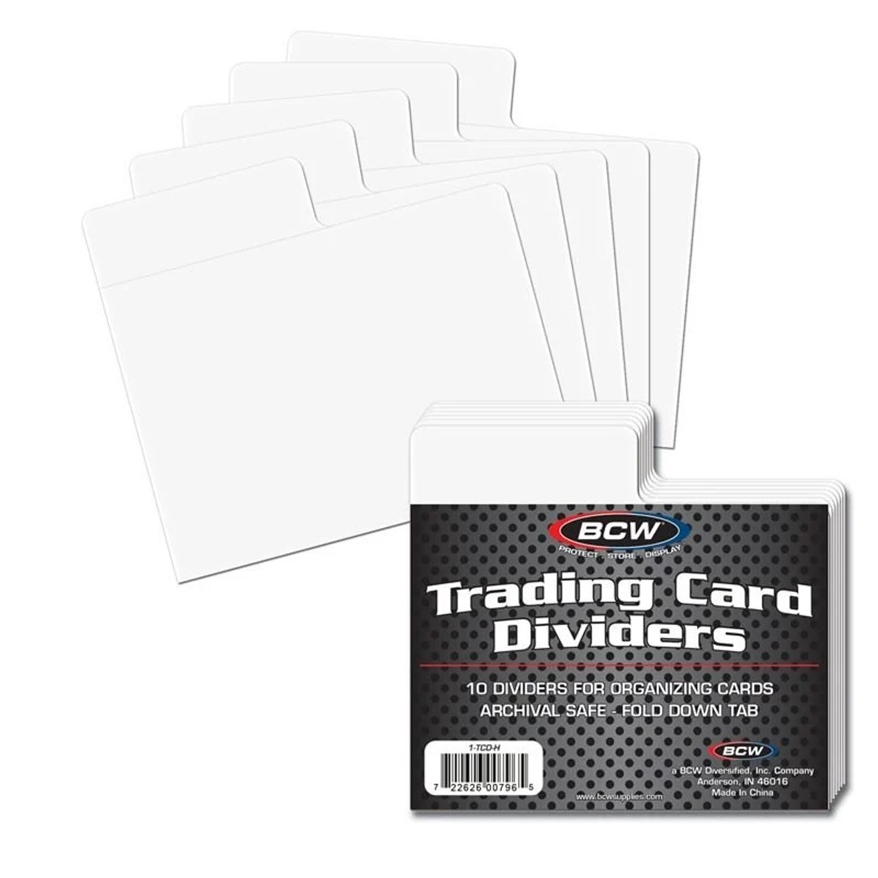 BCW Horizontal Trading Card Divider 10ct Pack / Case of 100