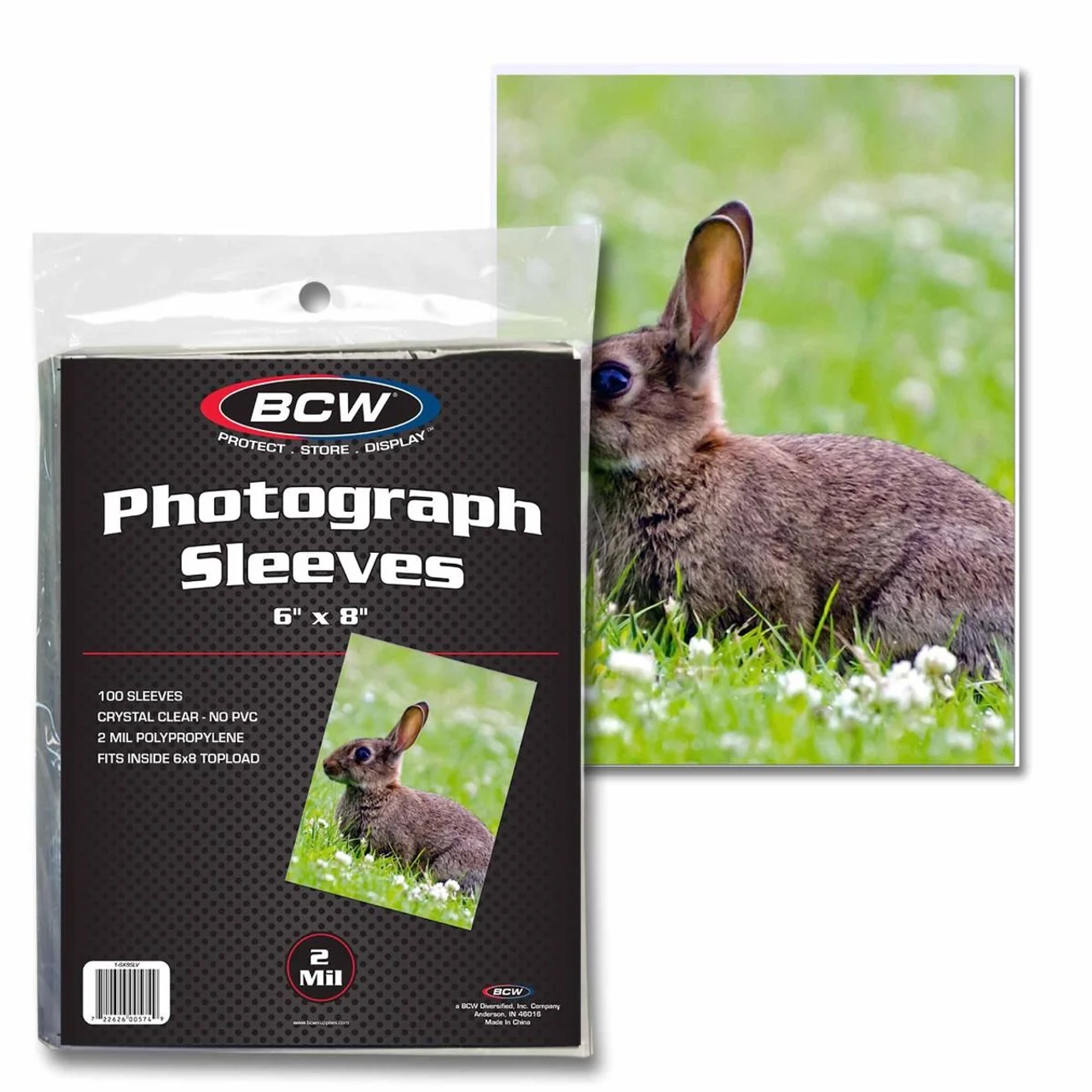 BCW 6x8 Photo Sleeves 100ct Pack